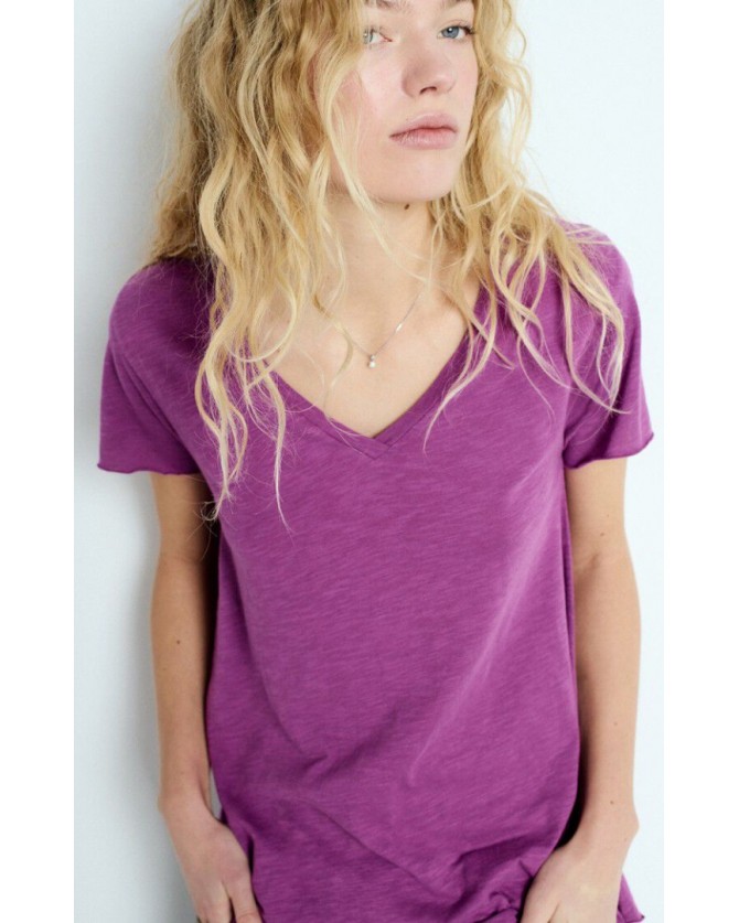 T-shirt American Vintage Μωβ JAC51V-GERANIUM VINTAGE