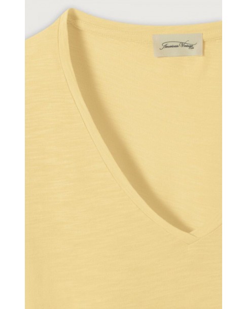 T-shirt American Vintage Κίτρινο JAC51V-PAILLE VINTAGE