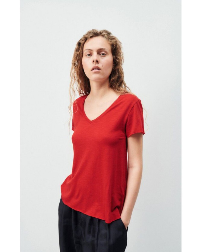 T-shirt American Vintage Κόκκινο JAC51V-COQUELICOT VINTAGE