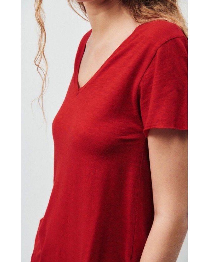 T-shirt American Vintage Κόκκινο JAC51V-COQUELICOT VINTAGE
