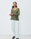 Μπλούζα American Vintage Λαδί JAC52V-KAKI VINTAGE