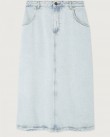 Φούστα jean American Vintage Μπλε Ανοιχτό JOY13E-WINTER BLEACHED