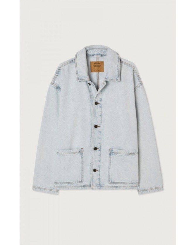 Μπουφάν American Vintage Μπλε JOY16I-WINTER BLEACHED