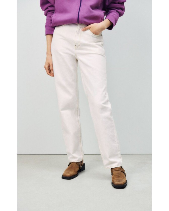 Jeans American Vintage Εκρού JOZ11A-OFF WHITE