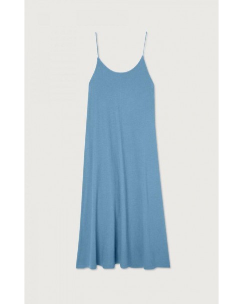 Φόρεμα American Vintage Σιέλ LOP14BE23-BLEUET VINTAGE