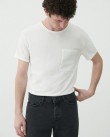 T-shirt American Vintage Λευκό  MPYR02A-BLANC CASSE VINTAGE
