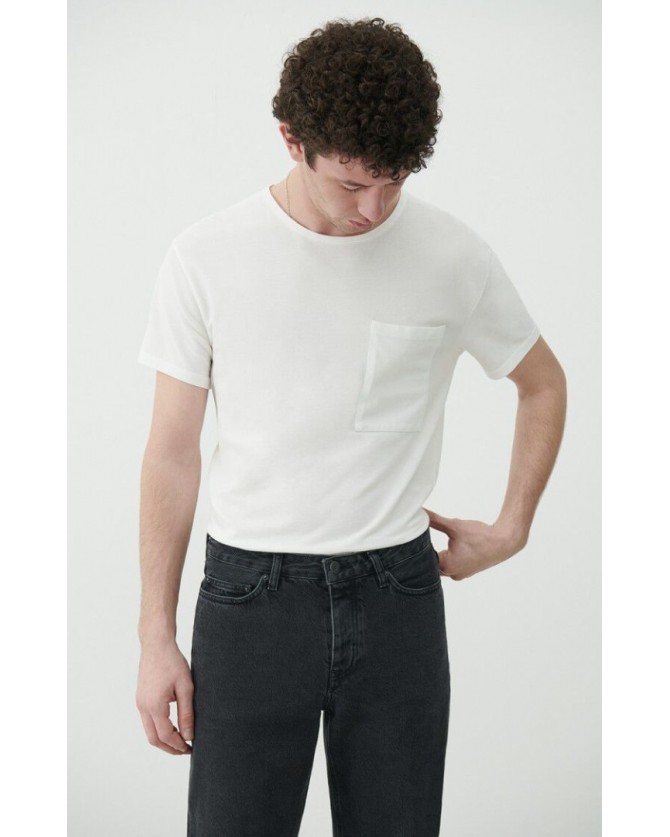 T-shirt American Vintage Λευκό  MPYR02A-BLANC CASSE VINTAGE