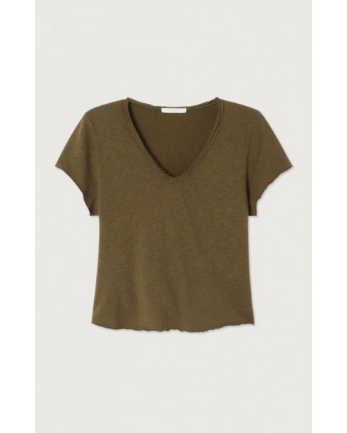 T-shirt American Vintage Λαδί SON02AG-BOIS VINTAGE