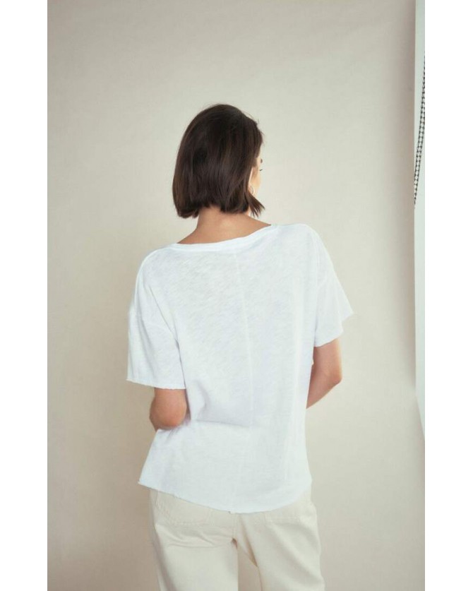 T-shirt American Vintage Λευκό SON02FG-BLANC