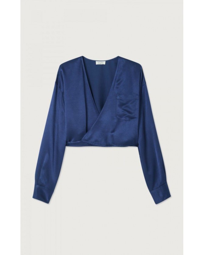 Μπλούζα American Vintage Σκούρο μπλε VOO07A-NOCTURNE