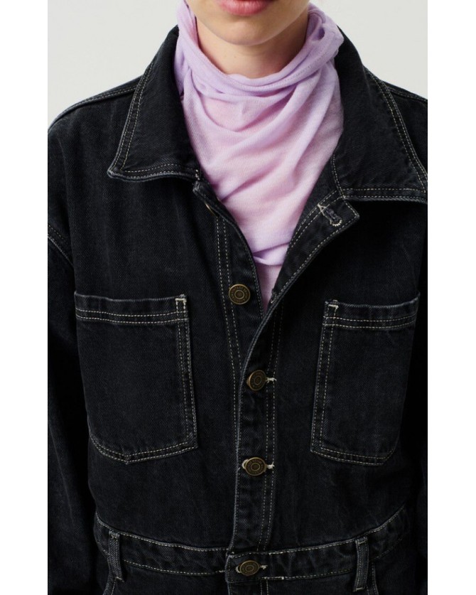 Ολόσωμη φόρμα American Vintage Μαύρη YOP12G-BLACK VINTAGE