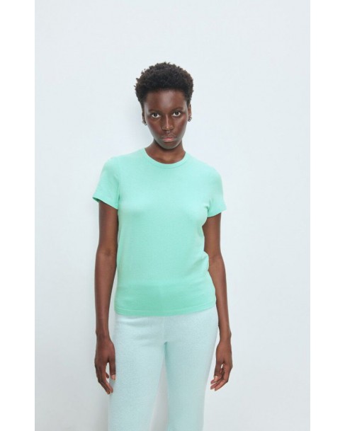 T-shirt American Vintage Τυρκουάζ YPA02D-RIVIERA CHINE