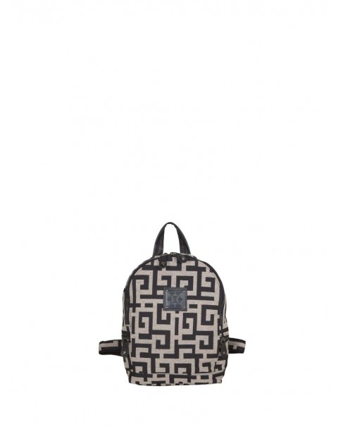 Backpack Ames Μπεζ-Μαύρο OLYFOS MEDIUM-BEIGE BLACK