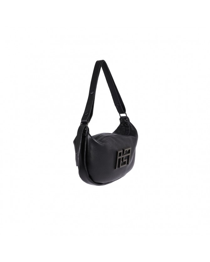 Τσάντα AMES Μαύρη ERIS LARGE LEATHER-BLACK