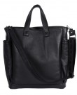 Τσάντα AMES Μαύρη KYROS LEATHER-BLACK