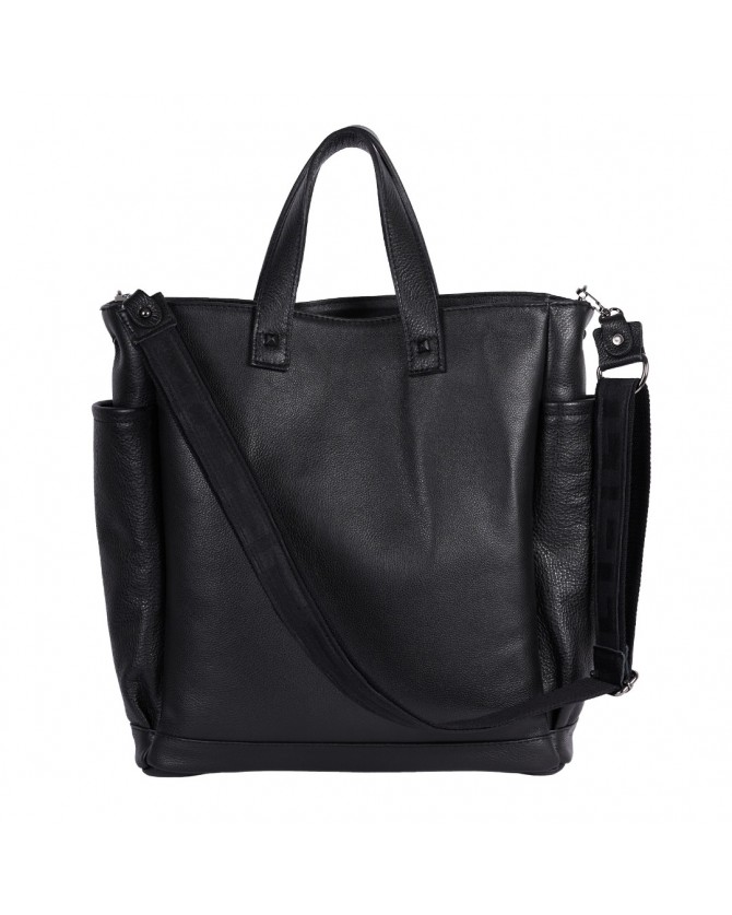Τσάντα AMES Μαύρη KYROS LEATHER-BLACK