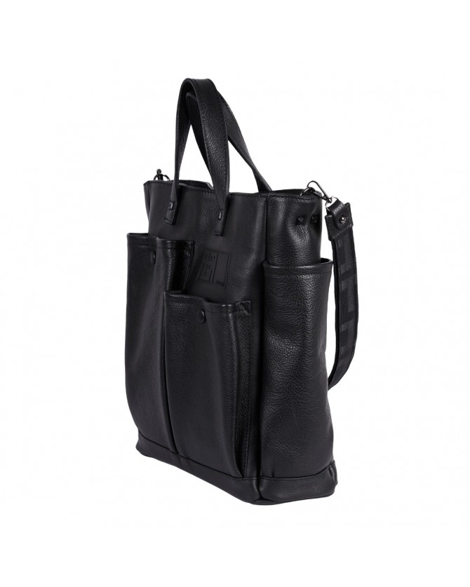 Τσάντα AMES Μαύρη KYROS LEATHER-BLACK