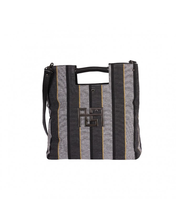Τσάντα AMES Γκρι LAVI STRIPES-GREY