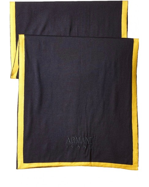 Κασκόλ Armani Jeans Σκούρο μπλε διπλής όψης 9341147A717 10235-BLU NAVY/GIALLO