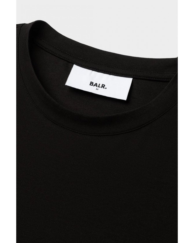 T-Shirt BALR. Μαύρο B1112.1280.102-Jet Black