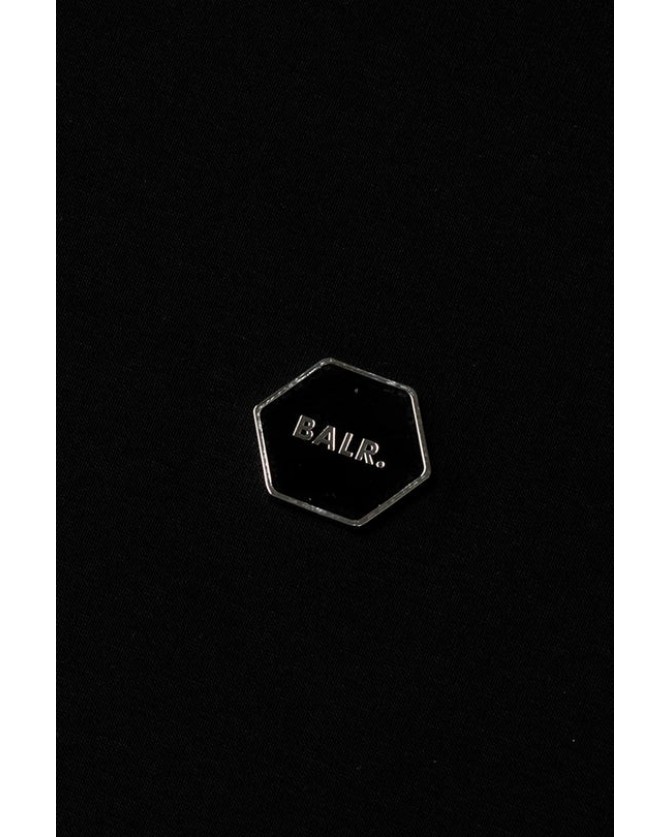 T-shirt BALR. Μαύρο B1112.1295.102-Jet Black