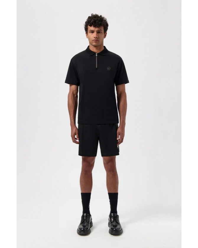 Polo t-shirt BALR. Μαύρο B1122.1040.102-Jet Black