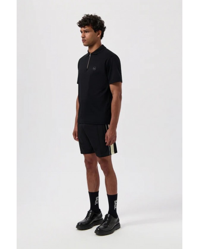 Polo t-shirt BALR. Μαύρο B1122.1040.102-Jet Black