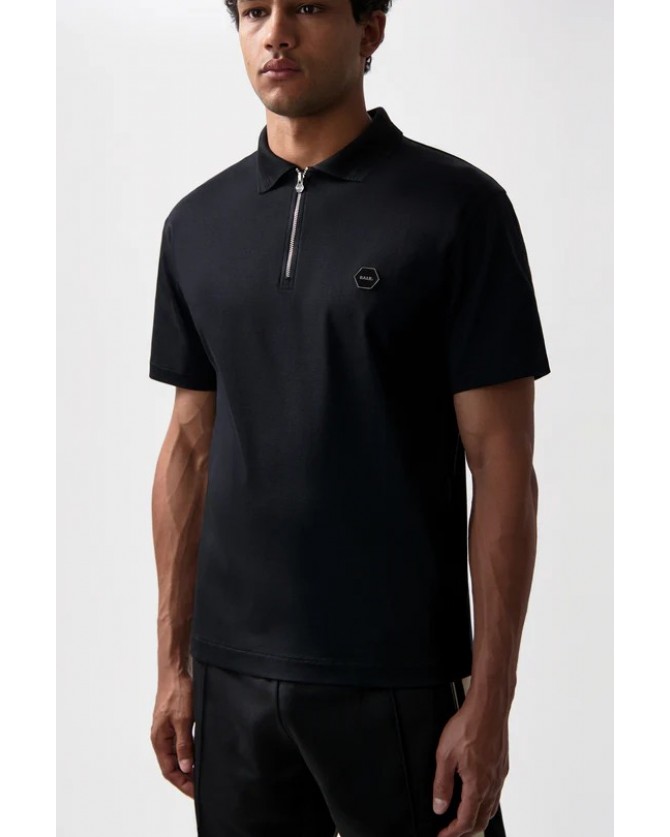 Polo t-shirt BALR. Μαύρο B1122.1040.102-Jet Black