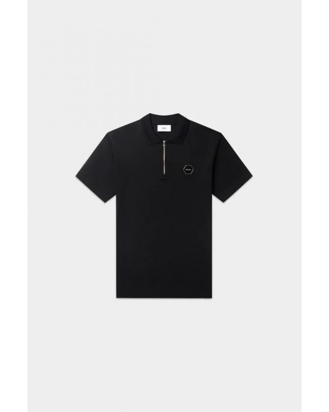 Polo t-shirt BALR. Μαύρο B1122.1040.102-Jet Black