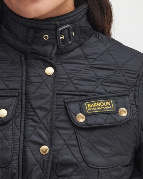 Μπουφάν Barbour Μαύρο LQU0030-BIBK91.2