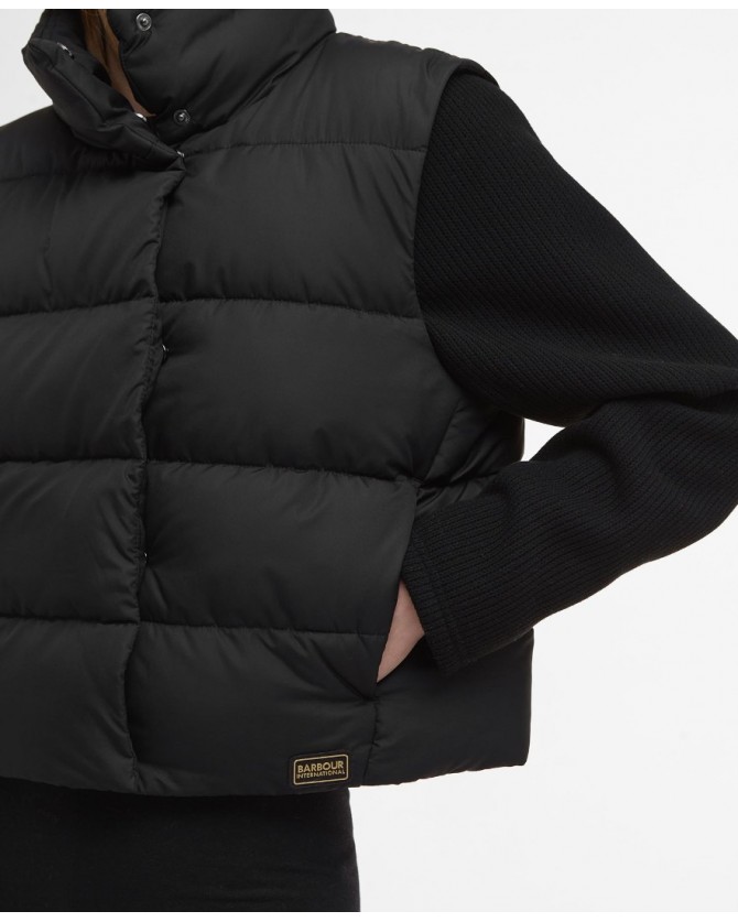 Μπουφάν-ζακέτα Barbour Μαύρη LQS0061-BIBK11