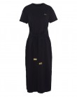 Φόρεμα Barbour Μαύρο βαμβακερό Whitson Midi Dress LDR0737-BIBK11