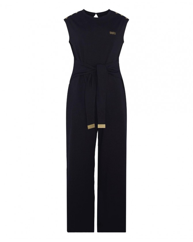 Ολόσωμη φόρμα Barbour Μαύρη βαμβακερή Bluford Jumpsuit LDR0740-BIBK11
