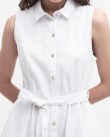 Φόρεμα Barbour Λευκό βαμβακερό LDR0794-BRWH11