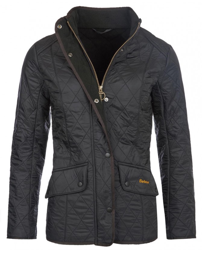 Μπουφάν Barbour Μαύρο Barbour Cavalry Polarquilt Jacket LQU0087-BRBK91
