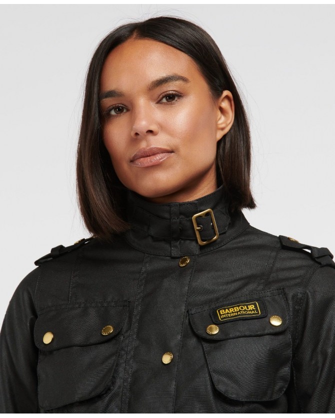 Μπουφάν κερωμένο Barbour Μαύρο LWX0003-BIBK51