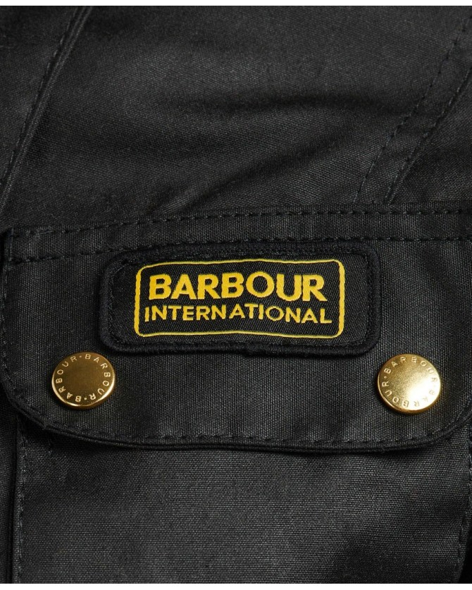 Μπουφάν κερωμένο Barbour Μαύρο LWX0003-BIBK51