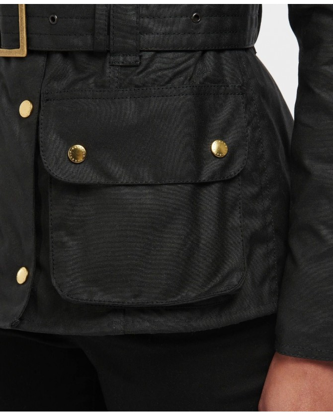 Μπουφάν κερωμένο Barbour Μαύρο LWX0003-BIBK51