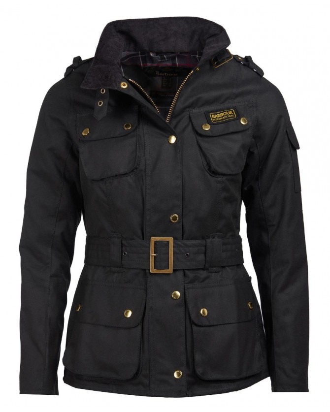 Μπουφάν κερωμένο Barbour Μαύρο LWX0003-BIBK51