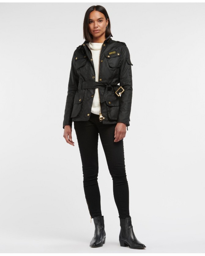 Μπουφάν κερωμένο Barbour Μαύρο LWX0003-BIBK51