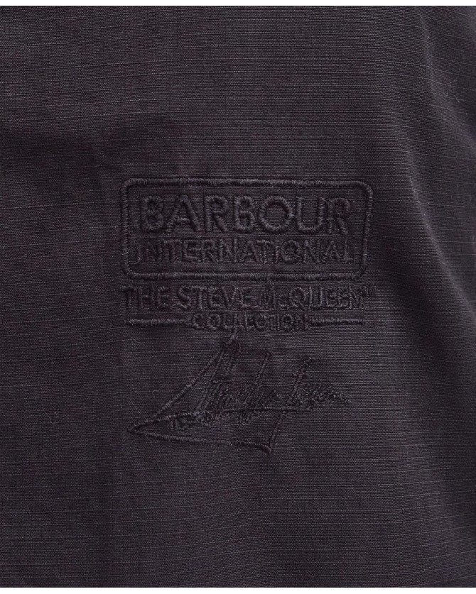 Μπουφάν ανδρικό Barbour βαμβακερό Μαύρο Workers Casual Jacket MCA0976-BIBK11