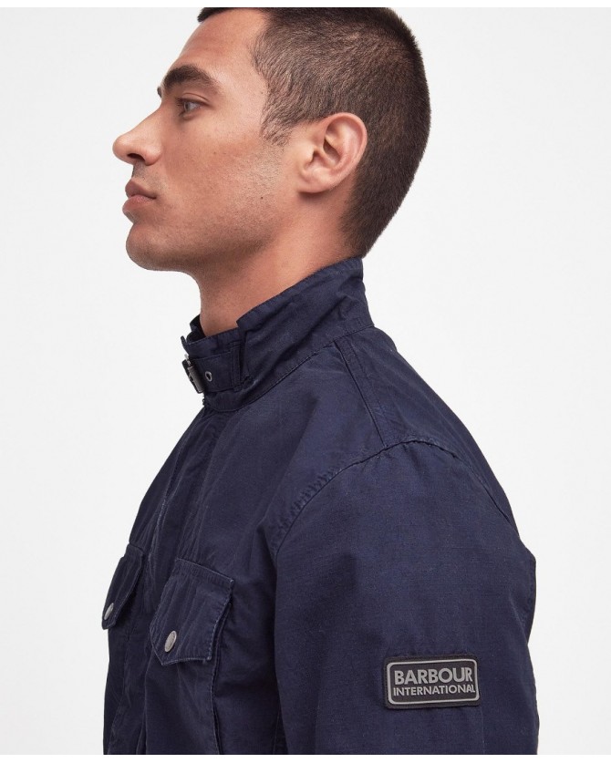 Μπουφάν ανδρικό Barbour βαμβακερό Σκούρο μπλε Tourer Chatfield Utility Jacket MCA0989-BINY92.1