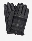 Γάντια δερμάτινα Barbour Μαύρα Barbour Newbrough Tartan Gloves MGL0051-BRBK11