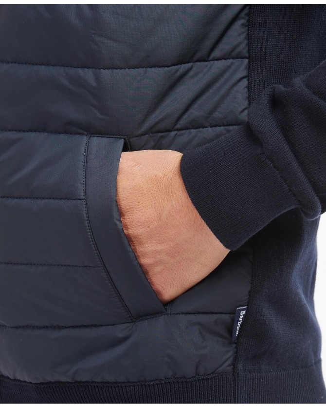 Ζακέτα Barbour Σκούρο μπλε Barbour Carn Baffle Zip Thru Sweater MKN1104-BRNY91