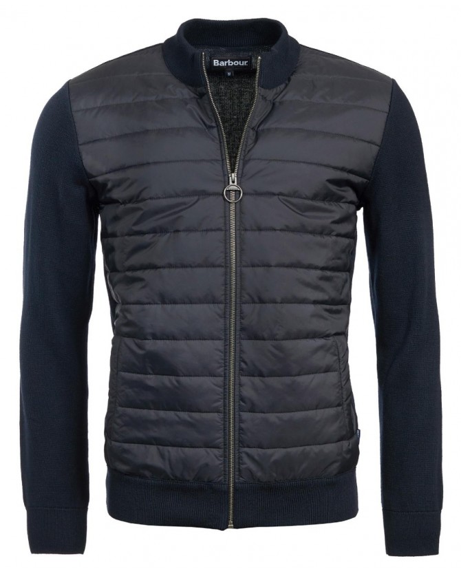 Ζακέτα Barbour Σκούρο μπλε Barbour Carn Baffle Zip Thru Sweater MKN1104-BRNY91