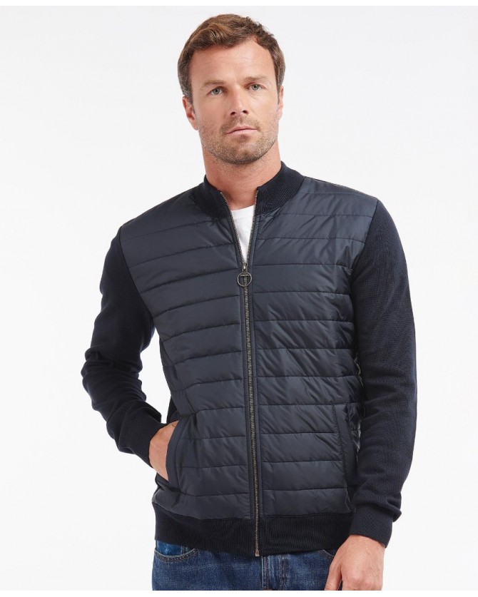 Ζακέτα Barbour Σκούρο μπλε Barbour Carn Baffle Zip Thru Sweater MKN1104-BRNY91