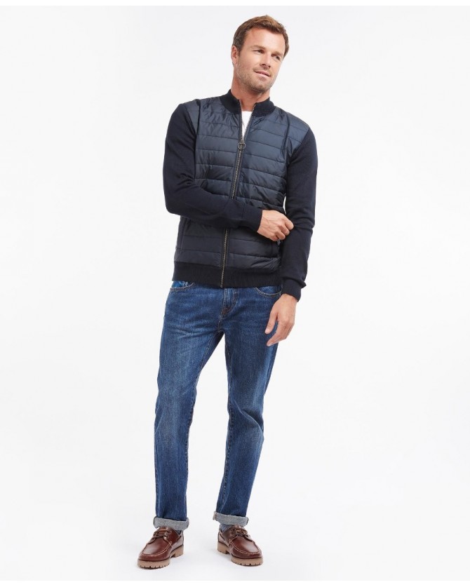 Ζακέτα Barbour Σκούρο μπλε Barbour Carn Baffle Zip Thru Sweater MKN1104-BRNY91