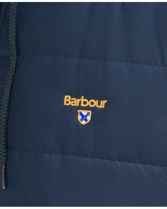 Μπουφάν-Ζακέτα Barbour Σκούρο μπλε Barbour Society Quilted Sweatshirt MQS0042-BRNY51