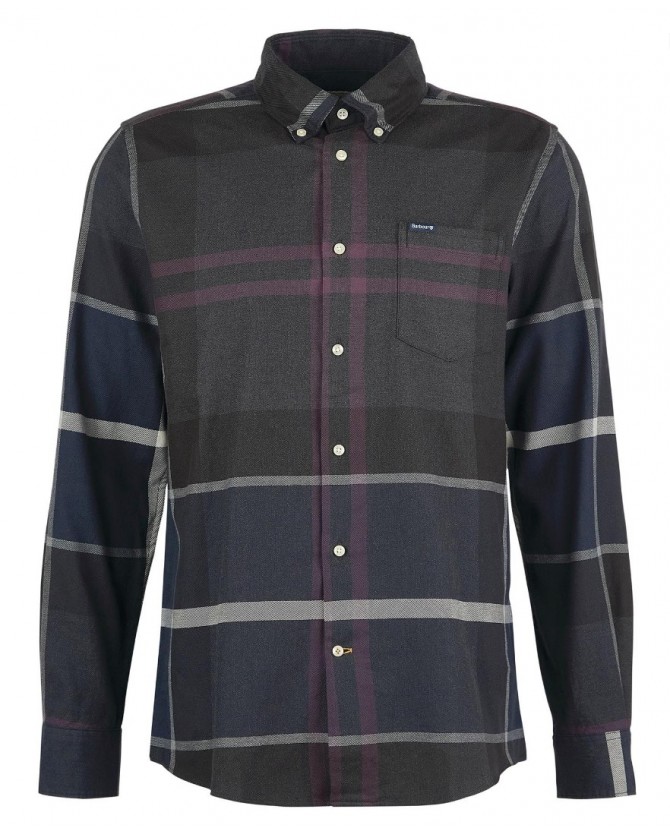 Πουκάμισο Barbour καρό Μπλε Barbour Dunoon Tailored Shirt-BRTN17