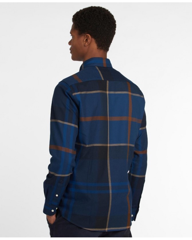 Πουκάμισο καρό Barbour Σκούρο μπλε Dunoon Tailored Shirt MSH4980-BRTN54